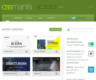 CSsmania.com(Biggest CSS Showcase all over the globe) Screenshot