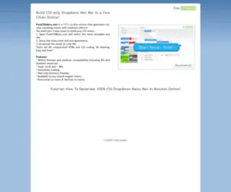 CSsmenugenerator.com(Css Menu Generator) Screenshot