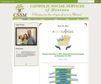 CSSMT.org(Catholic Social Services of Montana) Screenshot