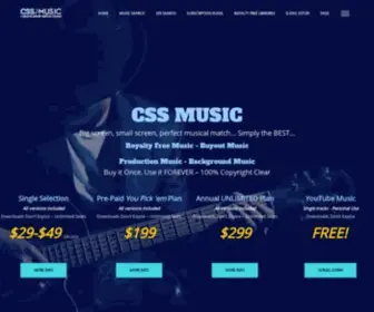 CSsmusic.com(Royalty Free Music) Screenshot