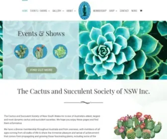 CSSNSW.org.au(The Cactus and Succulent Society of New South Wales Inc (CSSNSW)) Screenshot