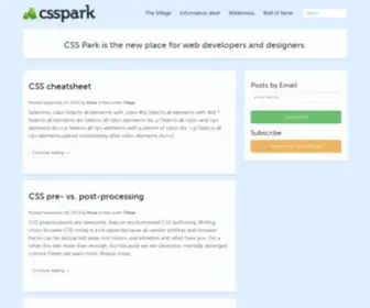 CSspark.com(CSS Park) Screenshot