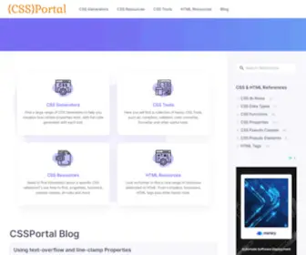 CSsportal.com(CSS Portal) Screenshot