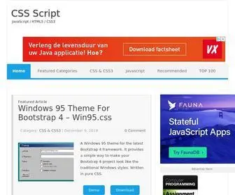 CSSScript.com(Free JavaScript) Screenshot