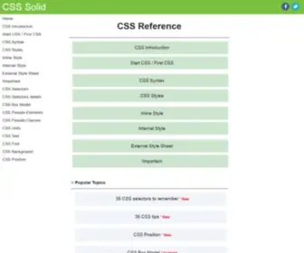CSssolid.com(CSS Solid) Screenshot