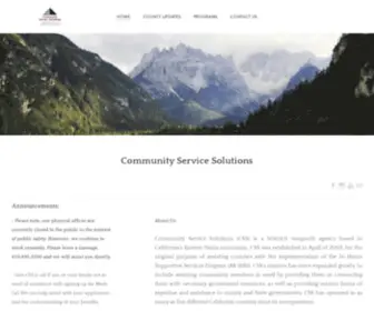 CSssolutions.org(Community Service Solutions) Screenshot