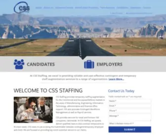 CSSstaffing.com(CSS Staffing Technical Temporary/Contract Staffing Service) Screenshot