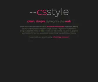 CSSTyle.io(csstyle) Screenshot