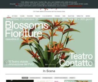 Cssudine.it(CSS Teatro stabile di innovazione del Friuli Venezia Giulia) Screenshot