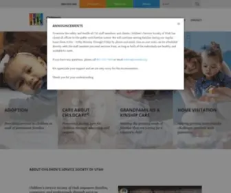 Cssutah.org(Children's Service Society) Screenshot