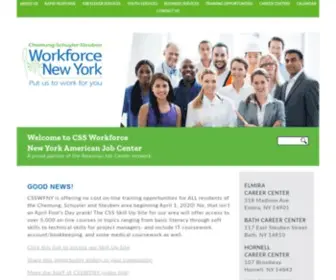 CSSWFNY.com(Chemung Schuyler Steuben Workforce New York (CSSWFNY) ...Elmira) Screenshot