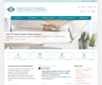 CST-Transplant.ca(Canadian Society of Transplantation) Screenshot