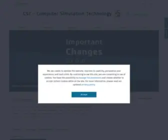CST.com(CST Studio Suite®) Screenshot