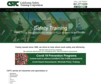 CSTcsafety.com(CSTC SAFETY) Screenshot