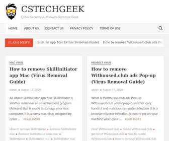 Cstechgeek.com(Cyber Security & Malware Removal Geek) Screenshot