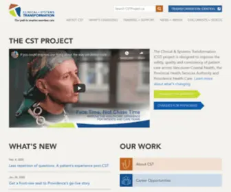 CSTproject.ca(Clinical & Systems Transformation (CST)) Screenshot