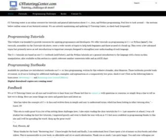 Cstutoringcenter.com(Java Tutorials) Screenshot