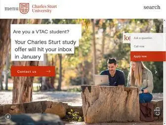Csu.edu.au(Charles Sturt University) Screenshot