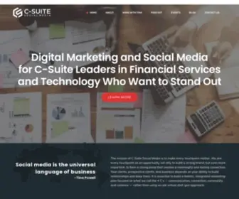 Csuitesocialmedia.com(C-Suite Social Media) Screenshot