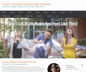 Csumathtutor.com(Private Tutoring for Colorado State University Math Courses) Screenshot