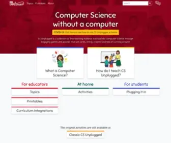 Csunplugged.com(CS Unplugged) Screenshot