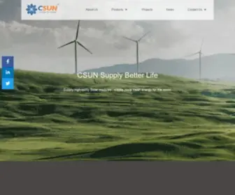 Csunsolartech.com(CSUN Solar Tech Co) Screenshot