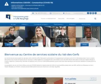 CSVDC.qc.ca(Centre de services scolaire du Val) Screenshot