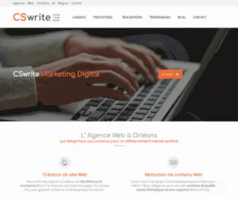 CSwrite.fr(Agence Web Orléans) Screenshot