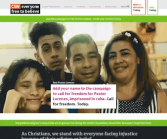 Cswusa.org(Christian Solidarity Worldwide) Screenshot