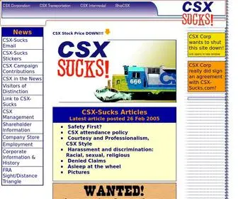 CSX-Sucks.com(CSX Railroad Co Sucks. This site) Screenshot