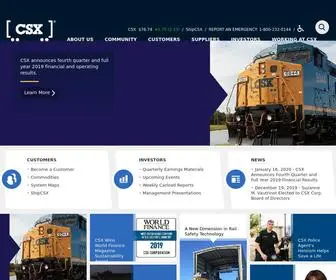 CSX.com(CSX is a leading supplier of rail) Screenshot