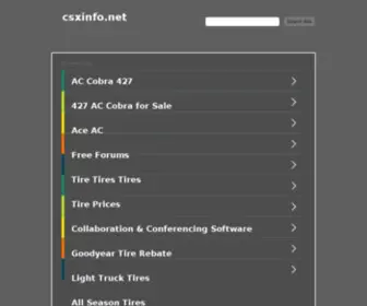 Csxinfo.net(CSXINFO) Screenshot