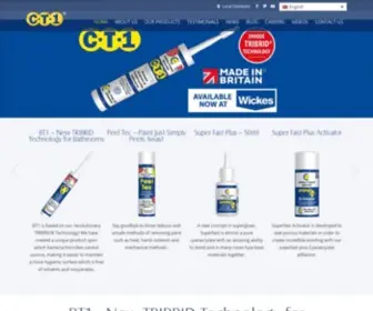 CT1.com(Professional Sealants and Adhesives for the construction Industry) Screenshot