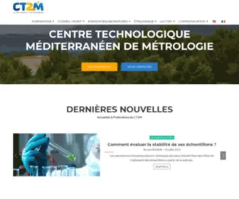 CT2M.fr(CT2M Centre Technologique Méditerranéen de Métrologie) Screenshot