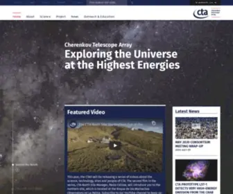 Cta-Observatory.org(Cherenkov Telescope Array) Screenshot