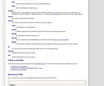 Ctan.net(The CTAN archive) Screenshot