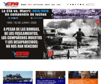Cta.org.ar(Central de Trabajadores de la Argentina) Screenshot