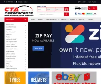 Ctapowersports.com.au(Motorcycle parts) Screenshot