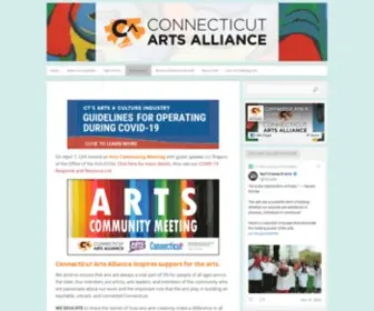 Ctartsalliance.org(Connecticut Arts Alliance) Screenshot