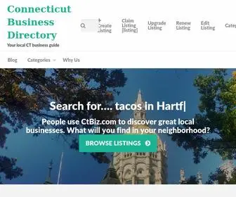 Ctbiz.com(Connecticut Business Directory) Screenshot