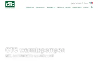 CTcbenelux.com(Warmtepomp, warmtepompen, pompes à chaleur, pompe à chaleur) Screenshot