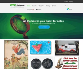 CTccollector.ca(A site for collectors) Screenshot