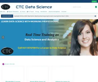 CTCDatascience.com(CTC Data Science) Screenshot