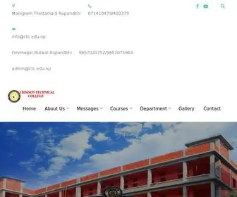 CTC.edu.np(Crimson Technical College) Screenshot