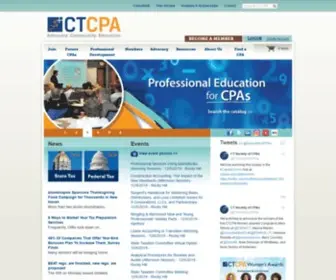 CTcpas.org(Connecticut Society of CPAs) Screenshot