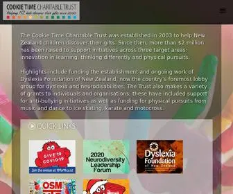 CTCT.org.nz(Cookie Time Charitable Trust) Screenshot