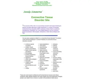 CTDS.info(Connective Tissue Disorder Site) Screenshot