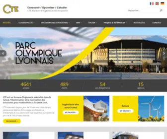 Cte-SA.com(CTE : Bureau études bâtiment) Screenshot