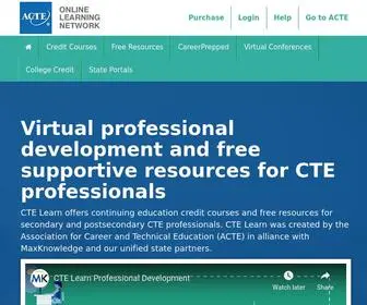 Ctelearn.org(CTE Learn) Screenshot