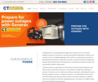 Ctelectrical.com(Best Generac Generator Installer CT) Screenshot